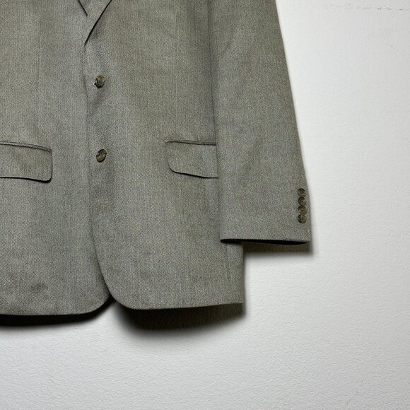 Jos A Bank Silk Camel Hair Blend Blazer Sport Coat Jacket Men 42R Beige Office - Picture 12 of 16
